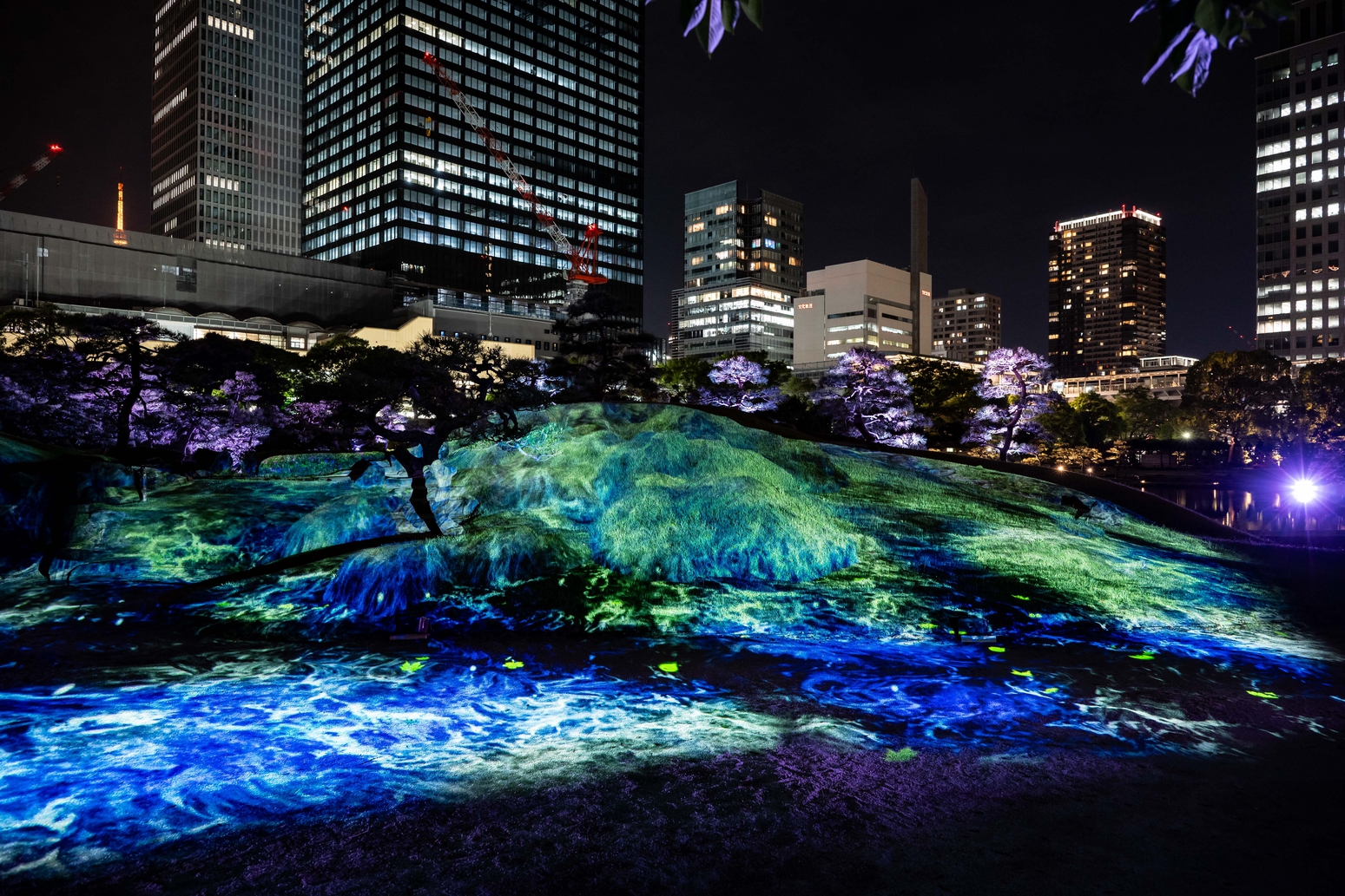 Light, Heritage & Tokyo Skyline: Kyu-Shiba-rikyu Yakai